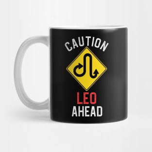 Funny Zodiac Horoscope Leo Road Sign Traffic Signal Mug